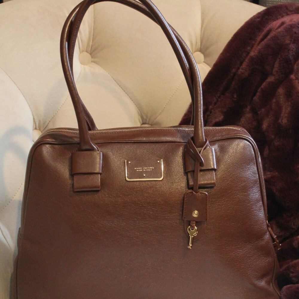 Marc Jacobs Georgie Flight Satchel Chestnut New with tags